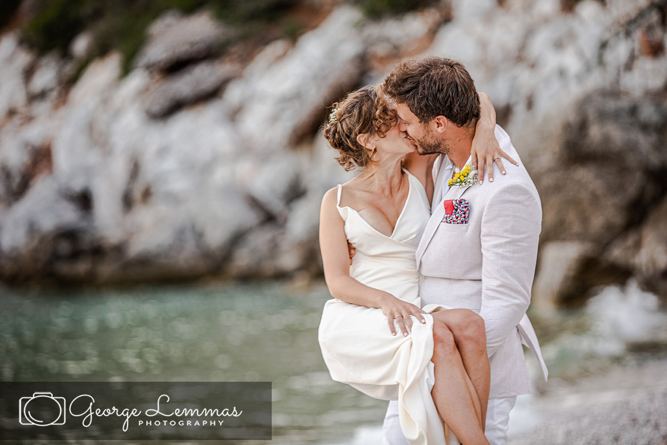 Romantic Wedding in Skopelos Limnonari Beach